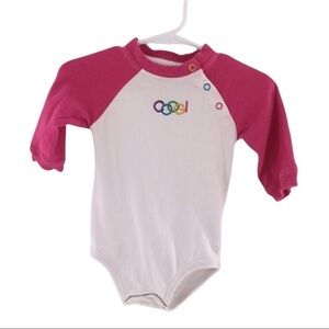 COOGI Baby Girl Pink & White Onesies
